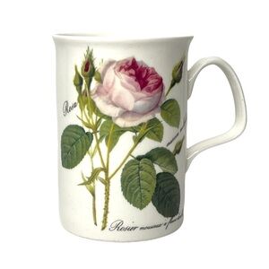 Roy Kirkham Redoute Roses Mug Fine Bone China Made in England Rosa Muscosa 1996
